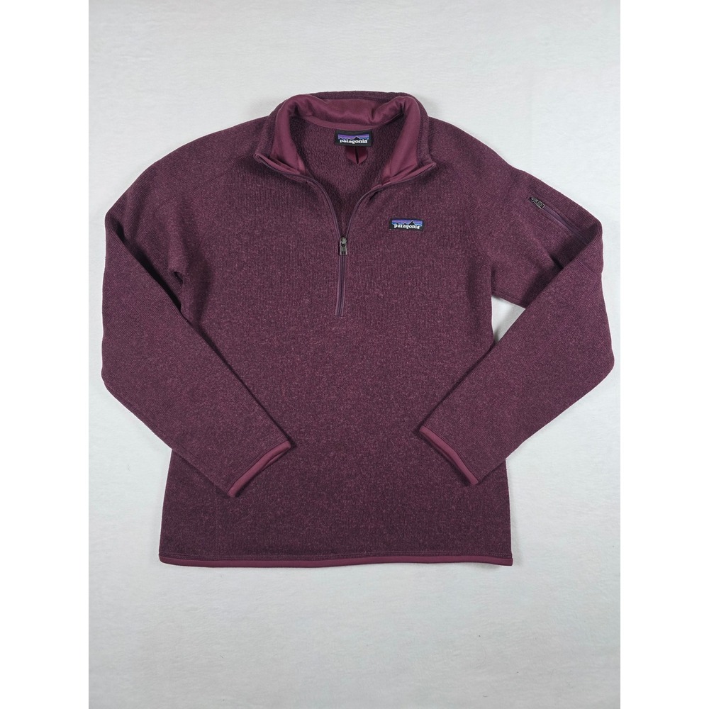Patagonia Better Sweater 1/4 Zip Pullover Fleece Purple Small Gorpcore Hiking